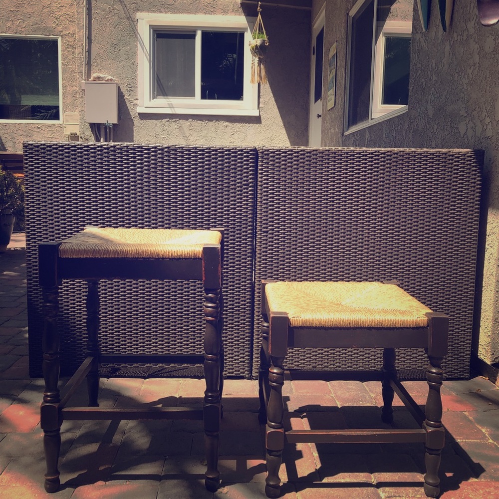 Crate and Barrel Stools made in Italy